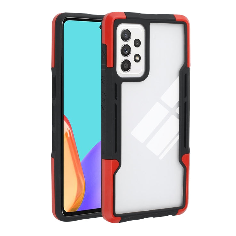 For Samsung Galaxy A12 TPU + PC + Acrylic 3 in 1 Shockproof Protective Case
