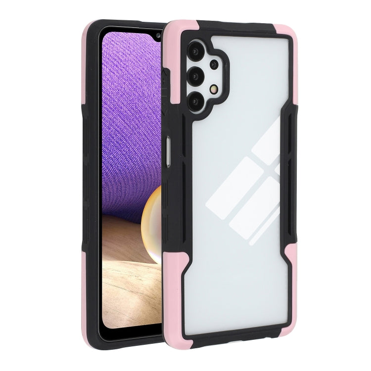For Samsung Galaxy A32 TPU + PC + Acrylic 3 in 1 Shockproof Protective Case