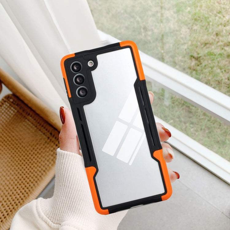 For Samsung Galaxy S21 5G TPU + PC + Acrylic 3 in 1 Shockproof Protective Case