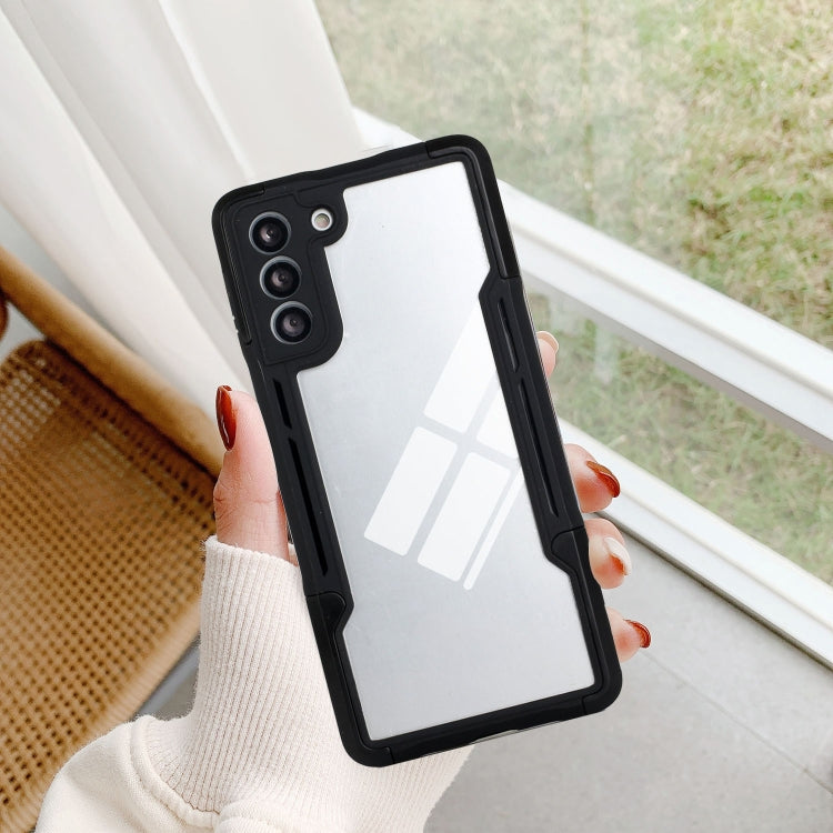 For Samsung Galaxy S21 5G TPU + PC + Acrylic 3 in 1 Shockproof Protective Case