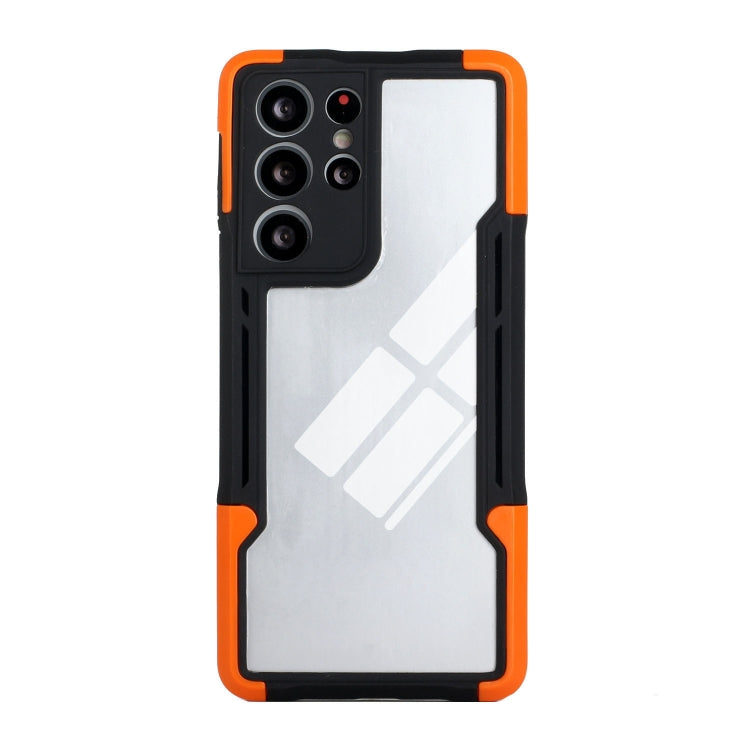 For Samsung Galaxy S21 Ultra 5G TPU + PC + Acrylic 3 in 1 Shockproof Protective Case
