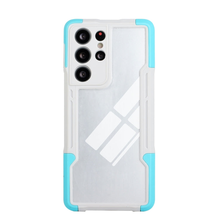 For Samsung Galaxy S21 Ultra 5G TPU + PC + Acrylic 3 in 1 Shockproof Protective Case