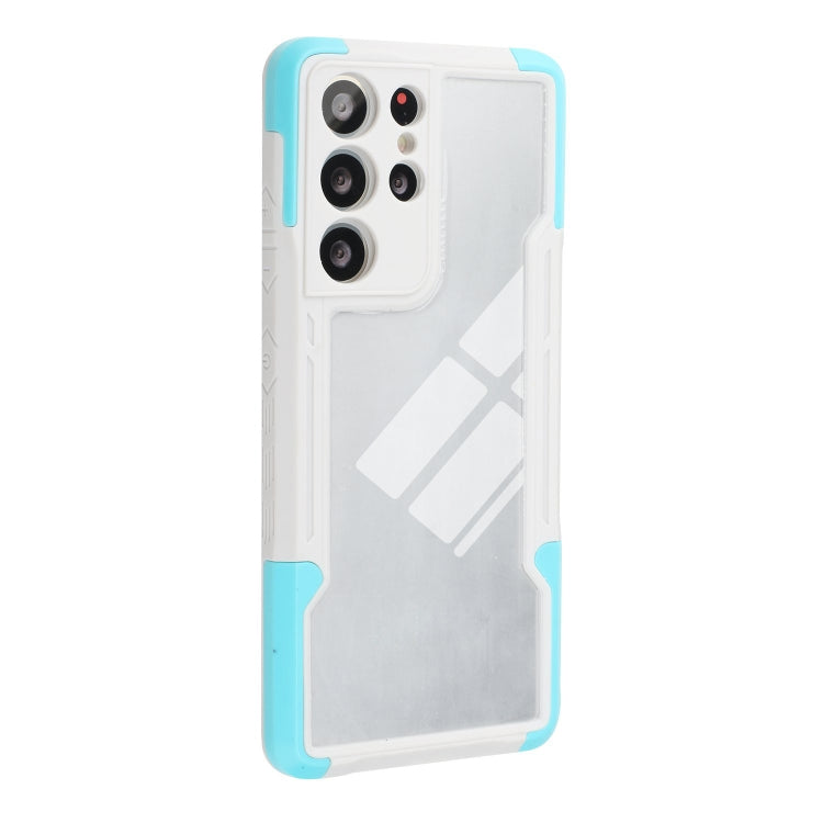 For Samsung Galaxy S21 Ultra 5G TPU + PC + Acrylic 3 in 1 Shockproof Protective Case