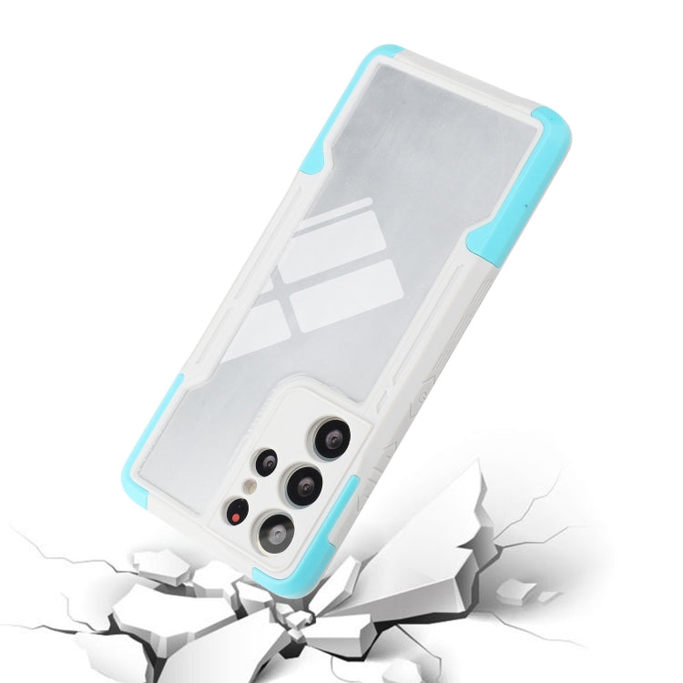 For Samsung Galaxy S21 Ultra 5G TPU + PC + Acrylic 3 in 1 Shockproof Protective Case