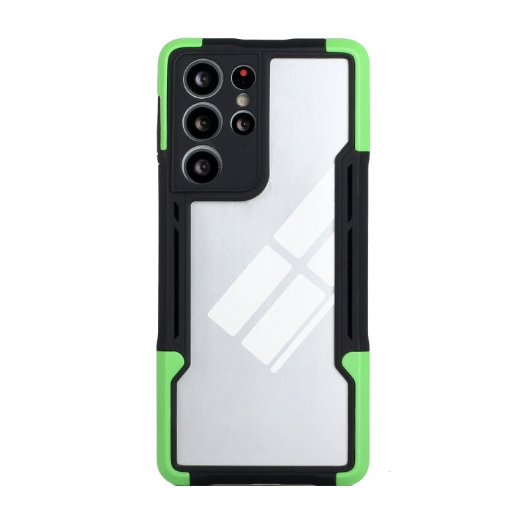 For Samsung Galaxy S21 Ultra 5G TPU + PC + Acrylic 3 in 1 Shockproof Protective Case