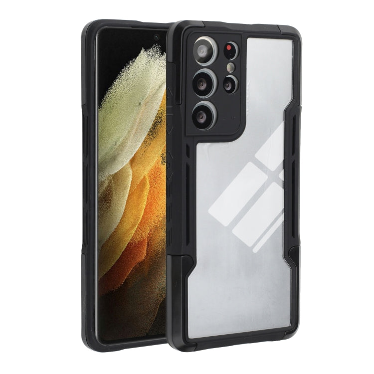 For Samsung Galaxy S21 Ultra 5G TPU + PC + Acrylic 3 in 1 Shockproof Protective Case