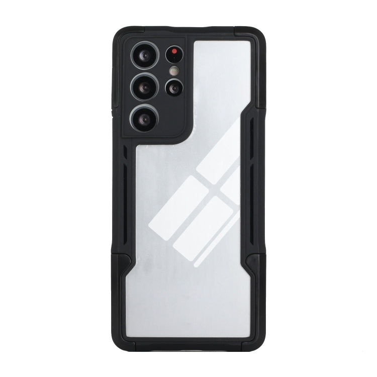 For Samsung Galaxy S21 Ultra 5G TPU + PC + Acrylic 3 in 1 Shockproof Protective Case
