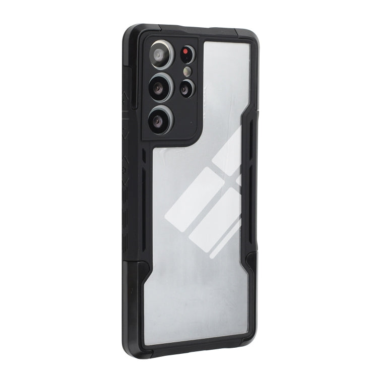 For Samsung Galaxy S21 Ultra 5G TPU + PC + Acrylic 3 in 1 Shockproof Protective Case