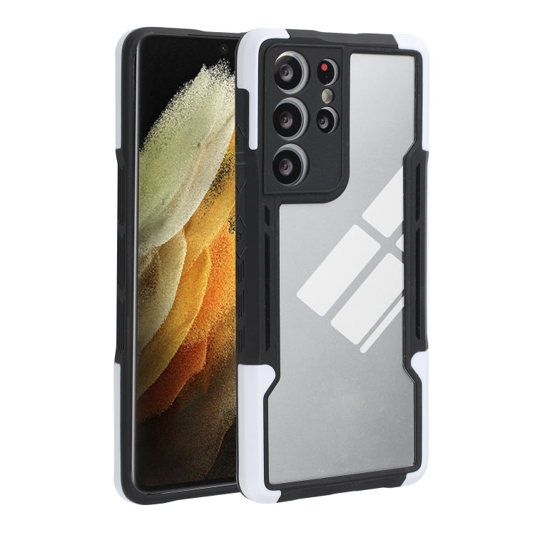 For Samsung Galaxy S21 Ultra 5G TPU + PC + Acrylic 3 in 1 Shockproof Protective Case