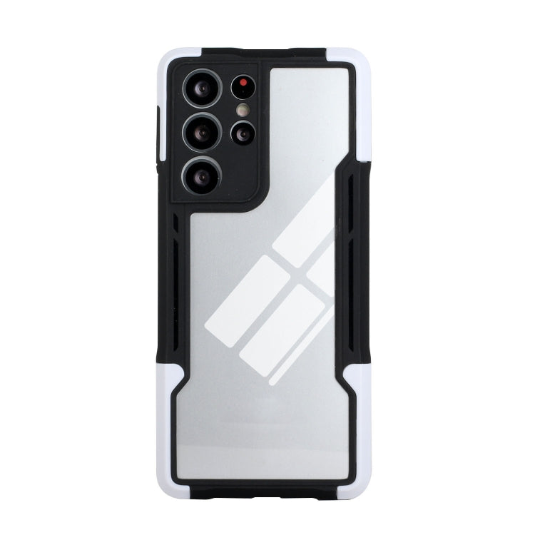 For Samsung Galaxy S21 Ultra 5G TPU + PC + Acrylic 3 in 1 Shockproof Protective Case