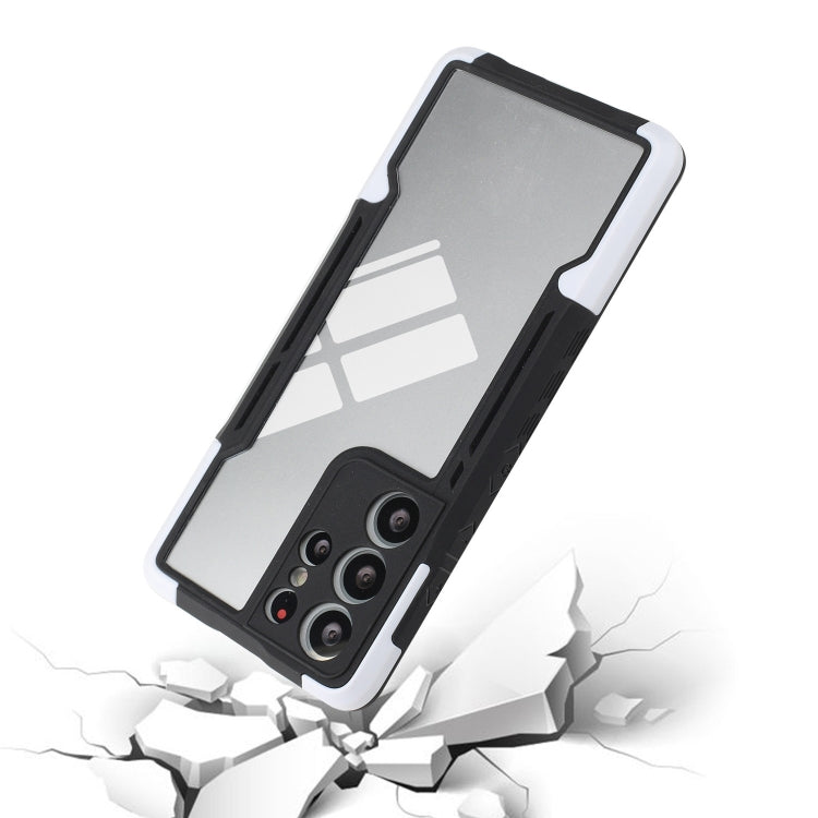 For Samsung Galaxy S21 Ultra 5G TPU + PC + Acrylic 3 in 1 Shockproof Protective Case