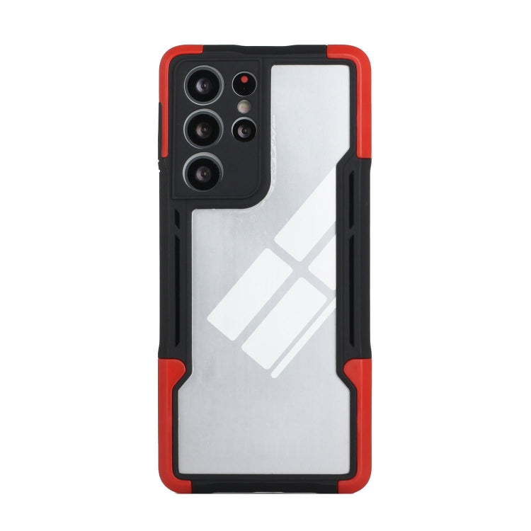For Samsung Galaxy S21 Ultra 5G TPU + PC + Acrylic 3 in 1 Shockproof Protective Case