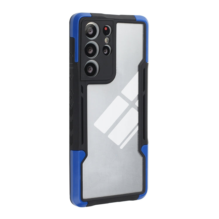 For Samsung Galaxy S21 Ultra 5G TPU + PC + Acrylic 3 in 1 Shockproof Protective Case