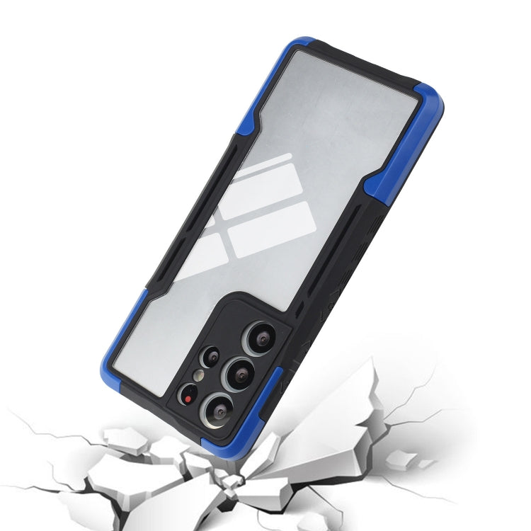 For Samsung Galaxy S21 Ultra 5G TPU + PC + Acrylic 3 in 1 Shockproof Protective Case