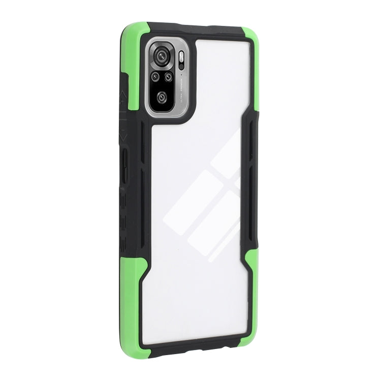 For Xiaomi Redmi Note 10 TPU + PC + Acrylic 3 in 1 Shockproof Protective Case