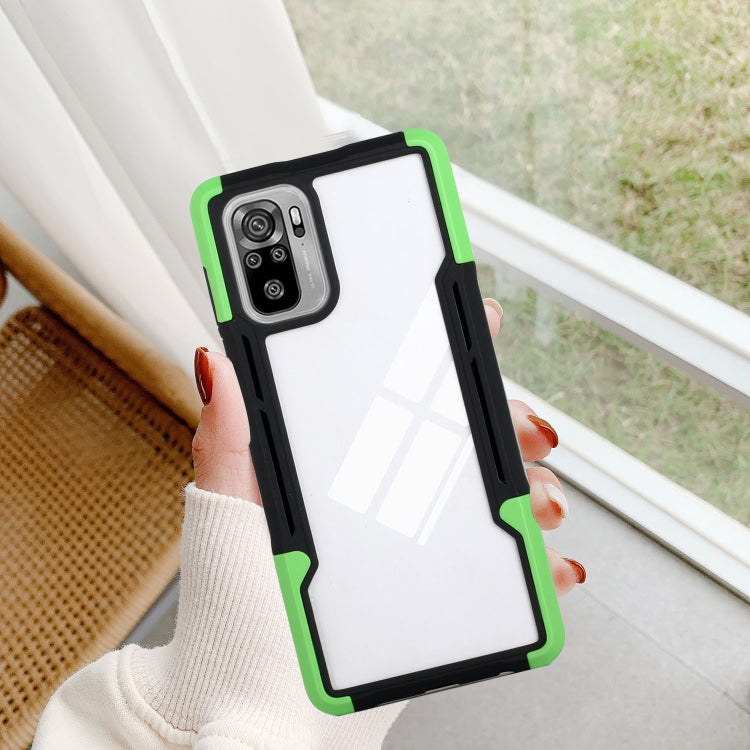 For Xiaomi Redmi Note 10 TPU + PC + Acrylic 3 in 1 Shockproof Protective Case