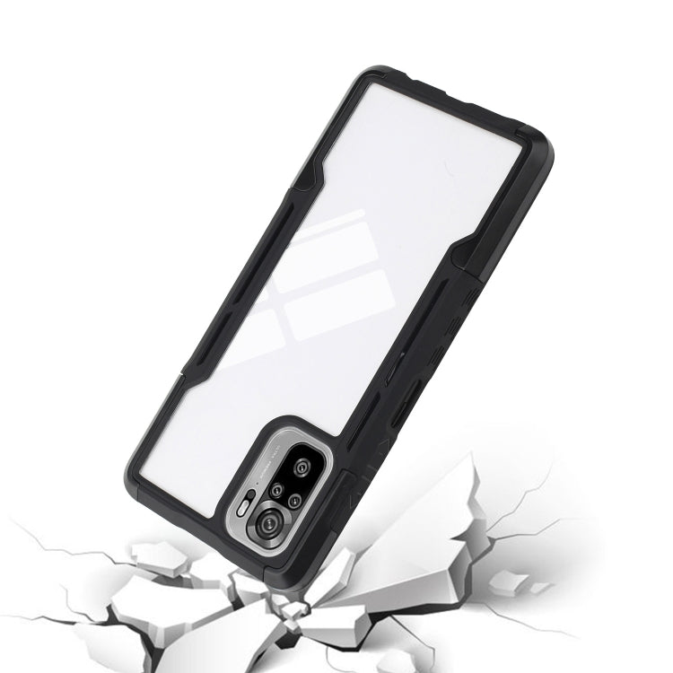 For Xiaomi Redmi Note 10 TPU + PC + Acrylic 3 in 1 Shockproof Protective Case
