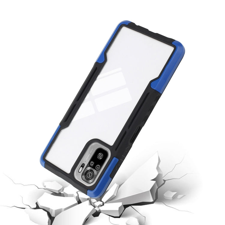 For Xiaomi Redmi Note 10 TPU + PC + Acrylic 3 in 1 Shockproof Protective Case