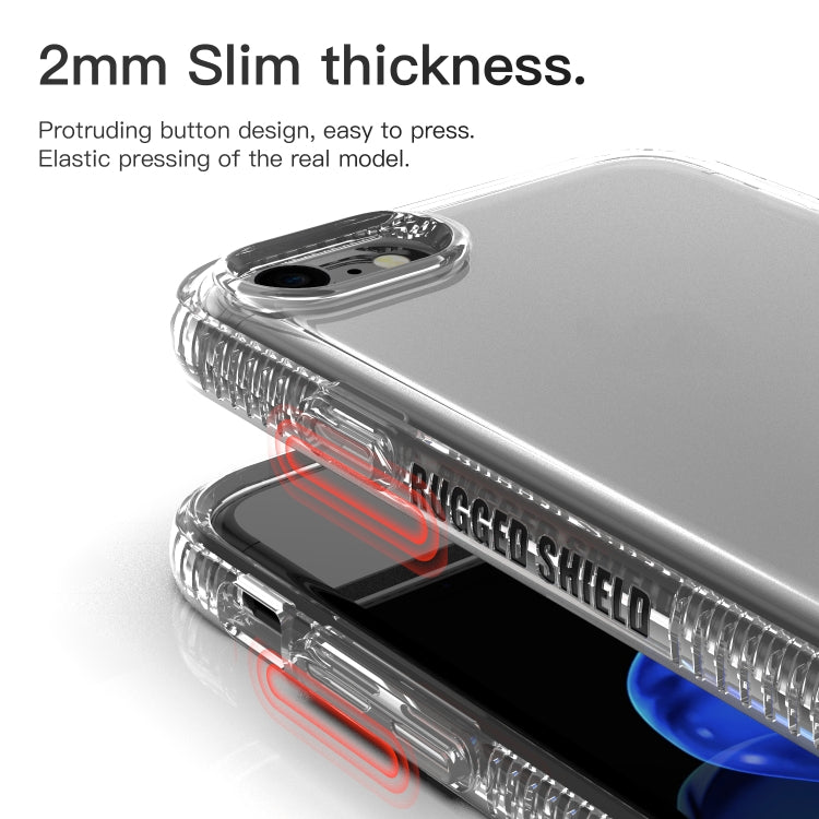 For iPhone SE 2022 / SE 2020 / 8 / 7 Shockproof Transparent TPU Airbag Protective Case