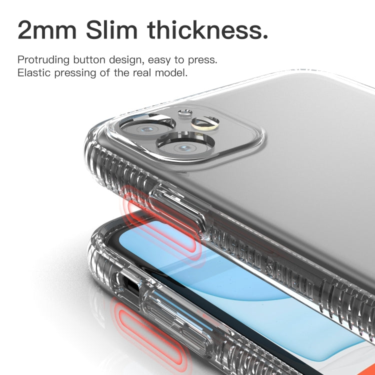 For iPhone 11 Shockproof Transparent TPU Airbag Protective Case