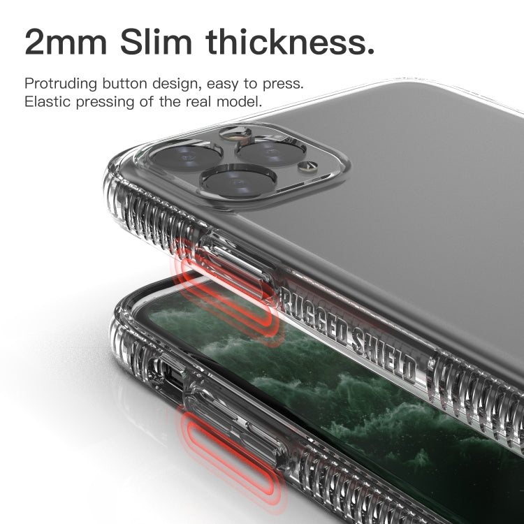 For iPhone 11 Pro Max Shockproof Transparent TPU Airbag Protective Case