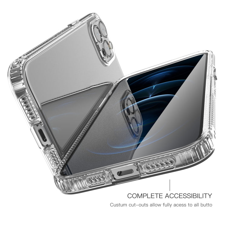 For iPhone 12 Pro Max Shockproof Transparent TPU Airbag Protective Case