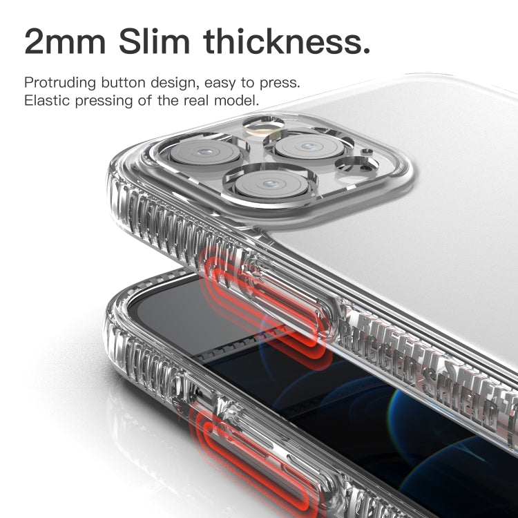 For iPhone 12 Pro Max Shockproof Transparent TPU Airbag Protective Case