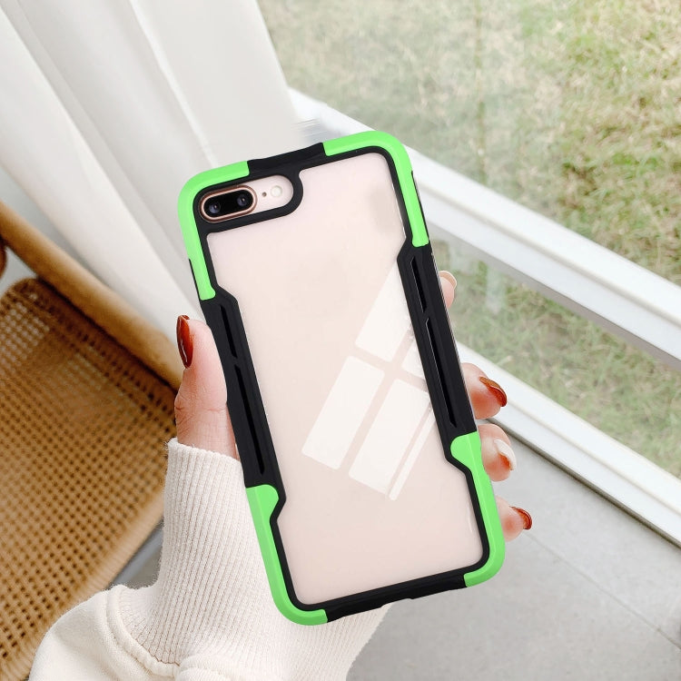 For iPhone SE 2022 / SE 2020 / 8 / 7 TPU + PC + Acrylic 3 in 1 Shockproof Protective Case