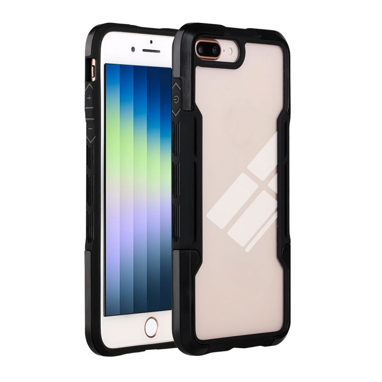 For iPhone SE 2022 / SE 2020 / 8 / 7 TPU + PC + Acrylic 3 in 1 Shockproof Protective Case
