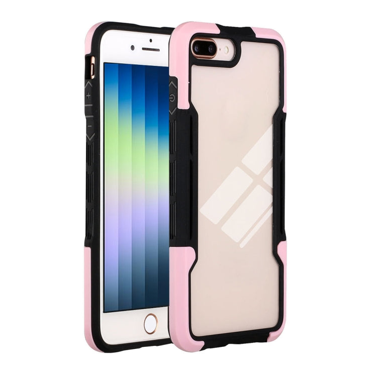 For iPhone SE 2022 / SE 2020 / 8 / 7 TPU + PC + Acrylic 3 in 1 Shockproof Protective Case