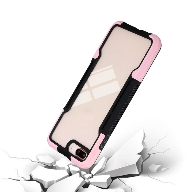 For iPhone SE 2022 / SE 2020 / 8 / 7 TPU + PC + Acrylic 3 in 1 Shockproof Protective Case