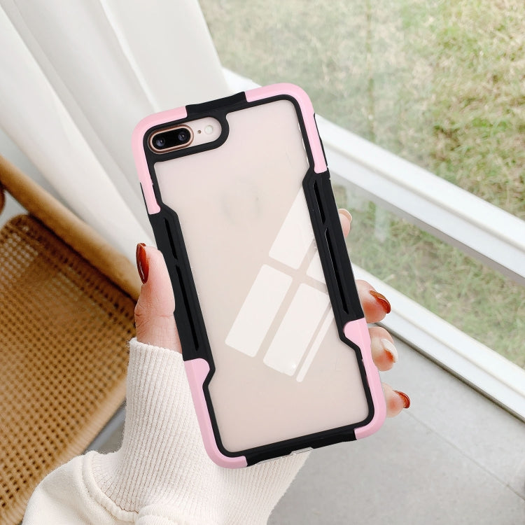 For iPhone SE 2022 / SE 2020 / 8 / 7 TPU + PC + Acrylic 3 in 1 Shockproof Protective Case