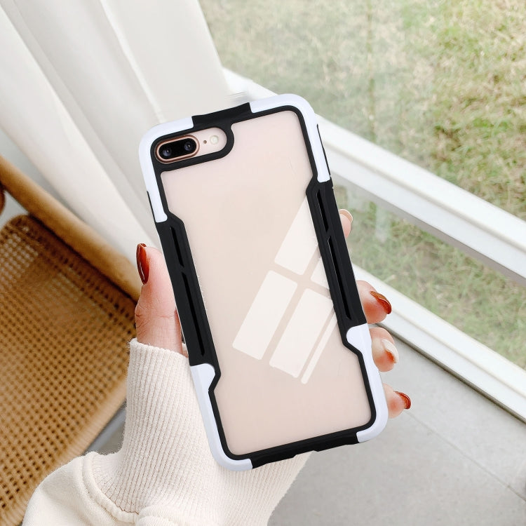 For iPhone SE 2022 / SE 2020 / 8 / 7 TPU + PC + Acrylic 3 in 1 Shockproof Protective Case