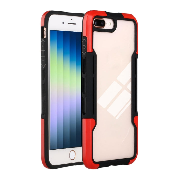 For iPhone SE 2022 / SE 2020 / 8 / 7 TPU + PC + Acrylic 3 in 1 Shockproof Protective Case