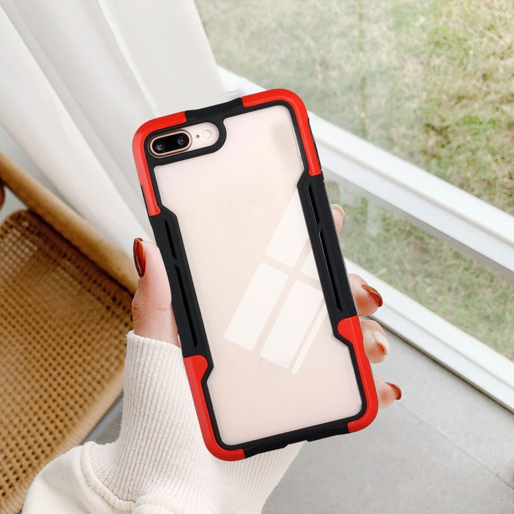 For iPhone SE 2022 / SE 2020 / 8 / 7 TPU + PC + Acrylic 3 in 1 Shockproof Protective Case