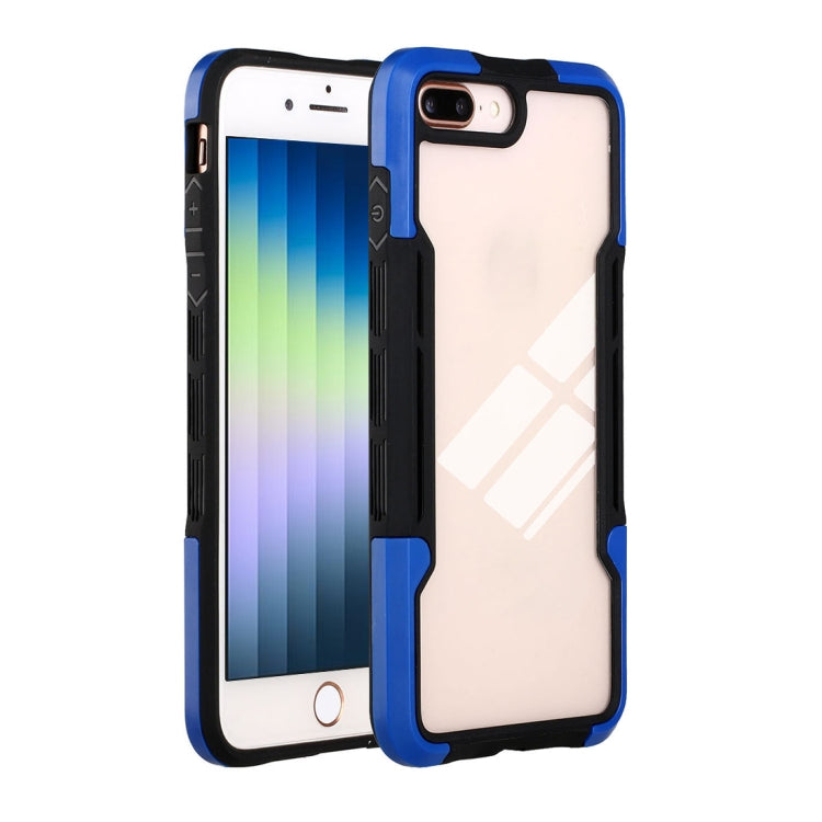 For iPhone SE 2022 / SE 2020 / 8 / 7 TPU + PC + Acrylic 3 in 1 Shockproof Protective Case