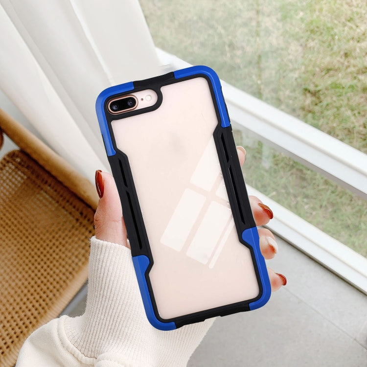 For iPhone SE 2022 / SE 2020 / 8 / 7 TPU + PC + Acrylic 3 in 1 Shockproof Protective Case