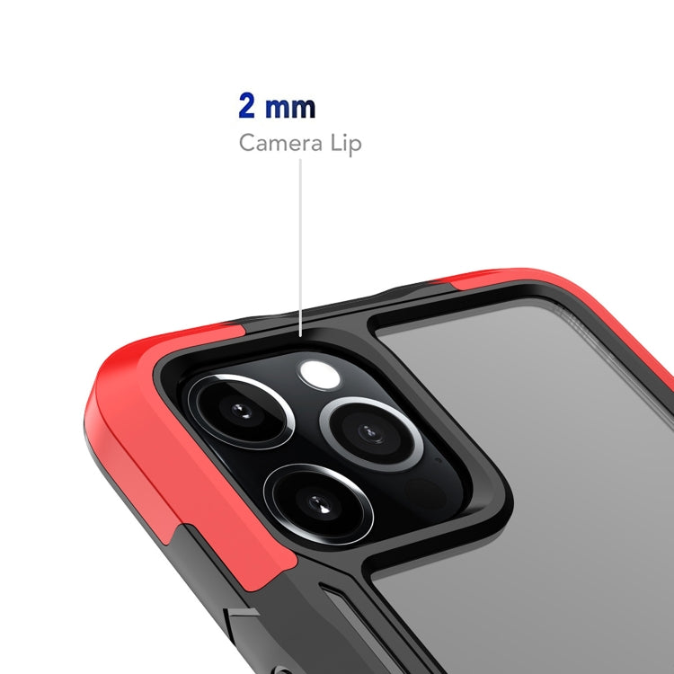 For iPhone 12 Pro Max TPU + PC + Acrylic 3 in 1 Shockproof Protective Case