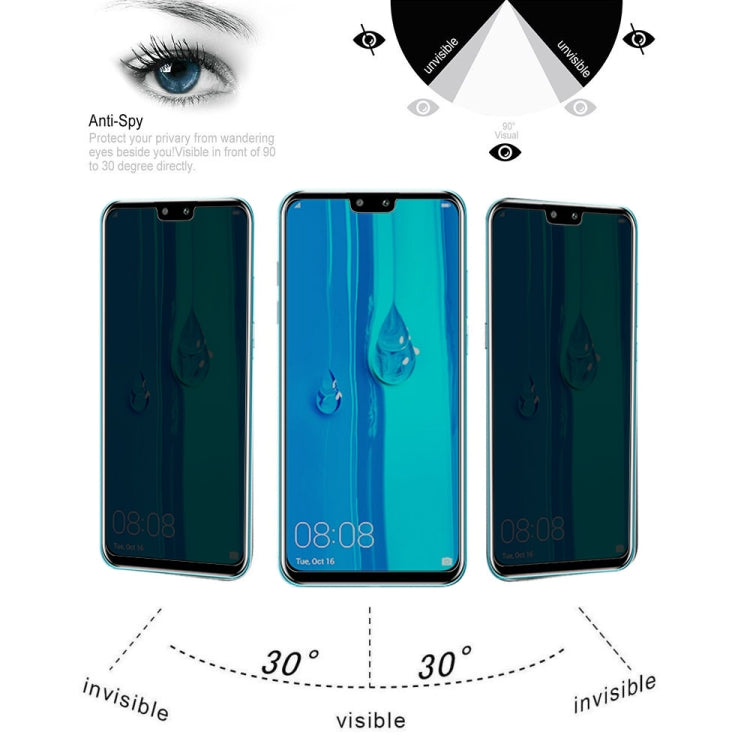 For Huawei Enjoy 9 Plus 9H Surface Hardness 180 Degree Privacy Anti Glare Screen Protector