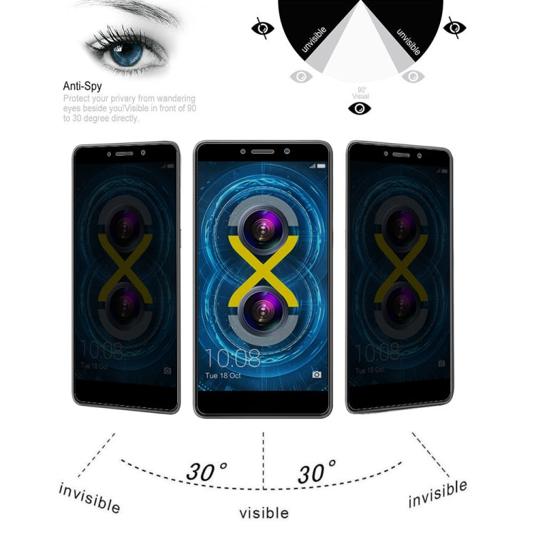 For Huawei Honor 6X 9H Surface Hardness 180 Degree Privacy Anti Glare Screen Protector