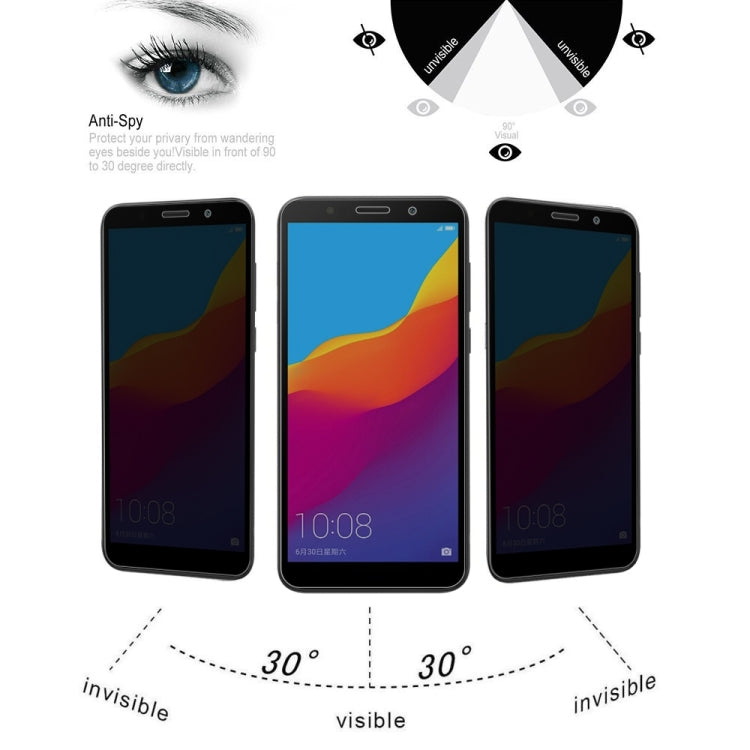 For Huawei Honor 7A 9H Surface Hardness 180 Degree Privacy Anti Glare Screen Protector