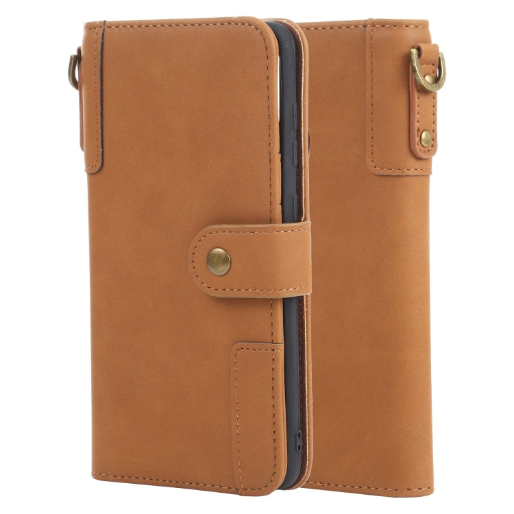 For Samsung Galaxy A21s Cowhide Texture Horizontal Flip Leather Case with Holder & Card Slots & Wallet & Lanyard