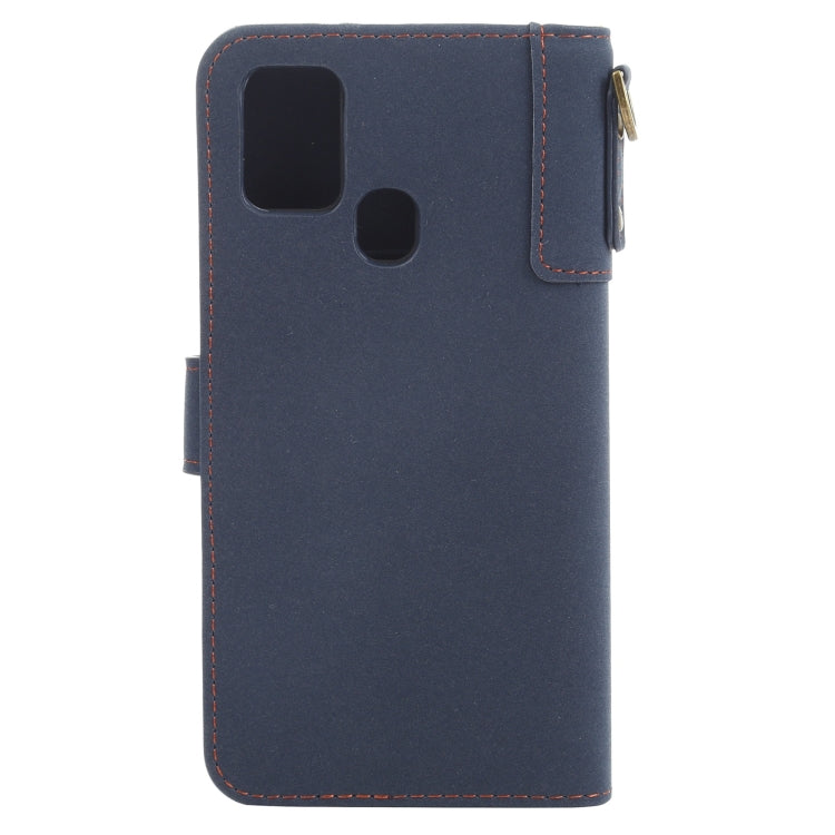 For Samsung Galaxy A21s Cowhide Texture Horizontal Flip Leather Case with Holder & Card Slots & Wallet & Lanyard