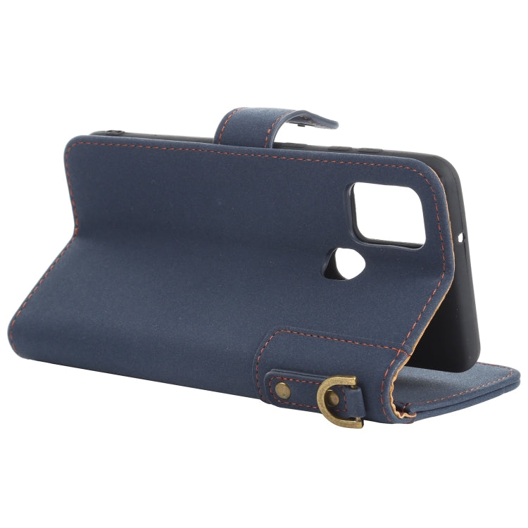 For Samsung Galaxy A21s Cowhide Texture Horizontal Flip Leather Case with Holder & Card Slots & Wallet & Lanyard