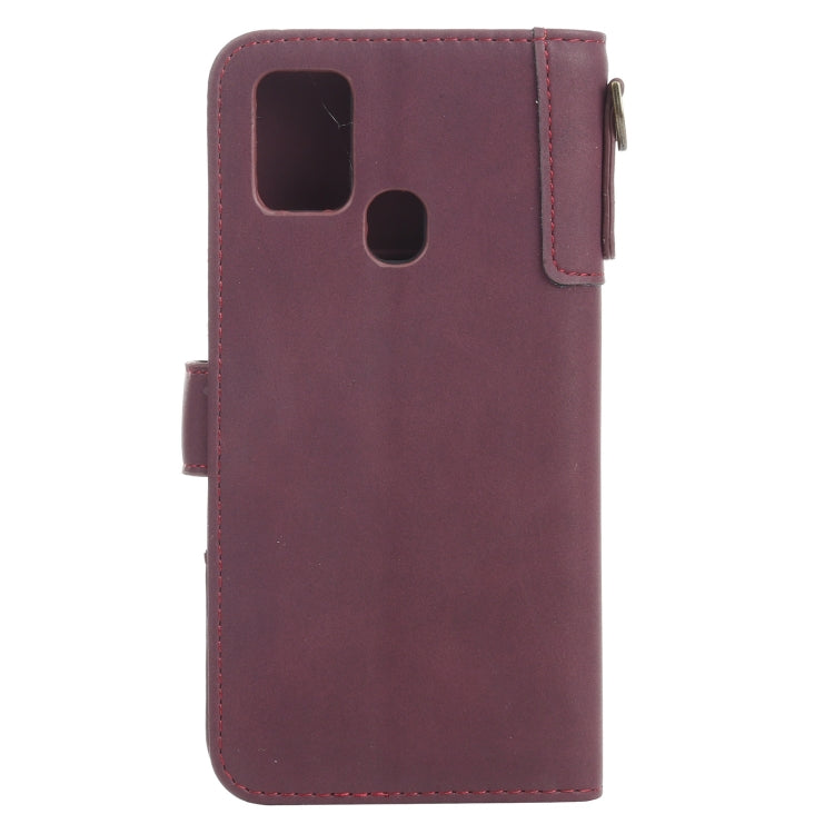 For Samsung Galaxy A21s Cowhide Texture Horizontal Flip Leather Case with Holder & Card Slots & Wallet & Lanyard