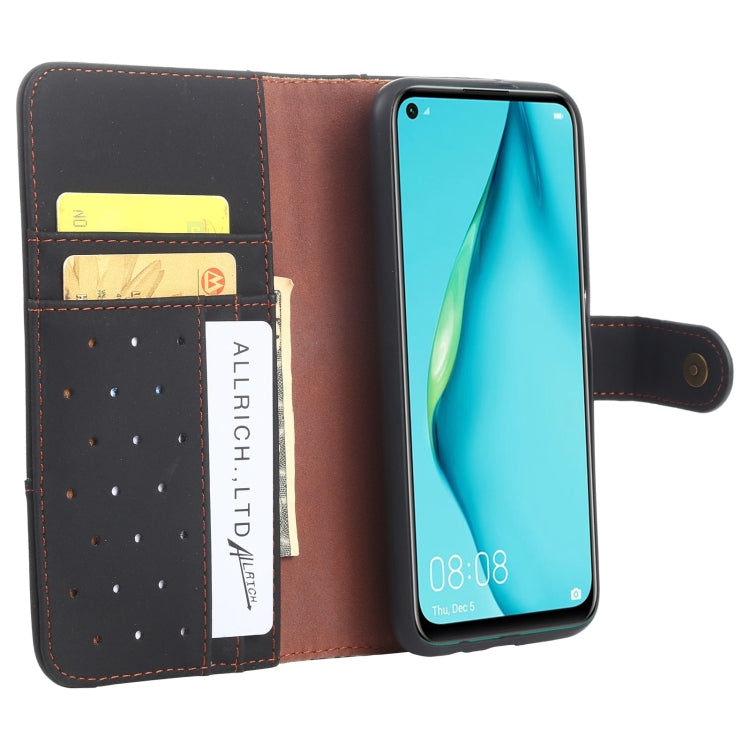 For Huawei P40 Lite Cowhide Texture Horizontal Flip Leather Case with Holder & Card Slots & Wallet & Lanyard