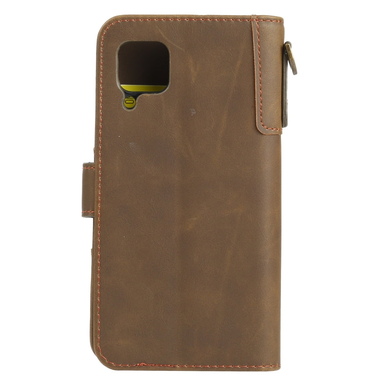 For Huawei P40 Lite Cowhide Texture Horizontal Flip Leather Case with Holder & Card Slots & Wallet & Lanyard