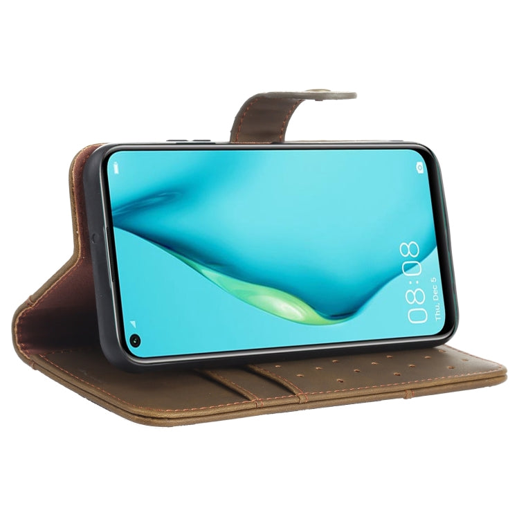 For Huawei P40 Lite Cowhide Texture Horizontal Flip Leather Case with Holder & Card Slots & Wallet & Lanyard