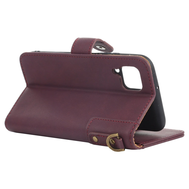 For Huawei P40 Lite Cowhide Texture Horizontal Flip Leather Case with Holder & Card Slots & Wallet & Lanyard
