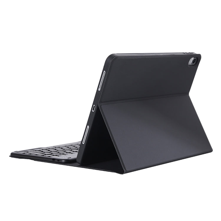Y-C11B 2021 Detachable Candy Color Skin Texture Round Keycap Bluetooth Keyboard Leather Tablet Case with Pen Slot & Stand For iPad Pro 11 (2021)